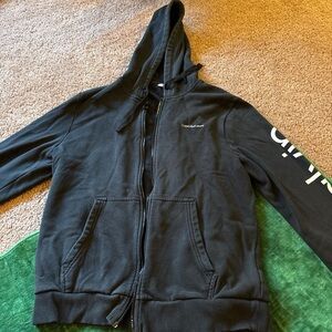 Calvin Klein Charcoal Fleece Outerwear